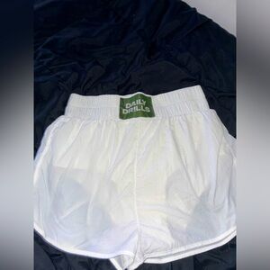 Daily Drills White Shorts - Size L